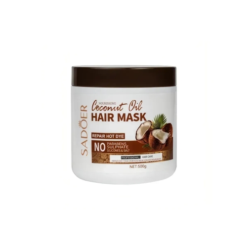 SADOER Маска для волос с кокосовый маслом 500g